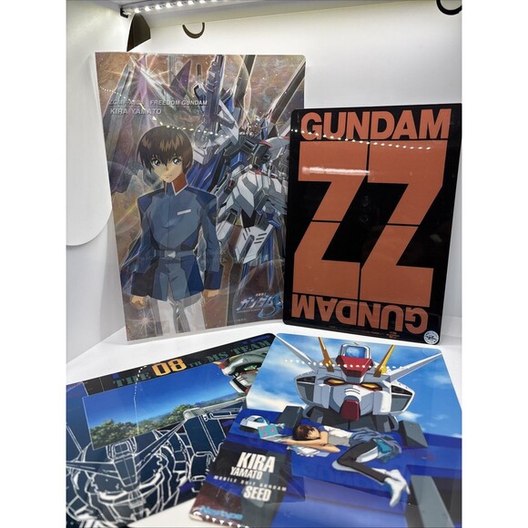 3 Anime Gundam Seed Kira & Athrun Shitajiki Pencil Board Japan Seika + Folder - Picture 1 of 9